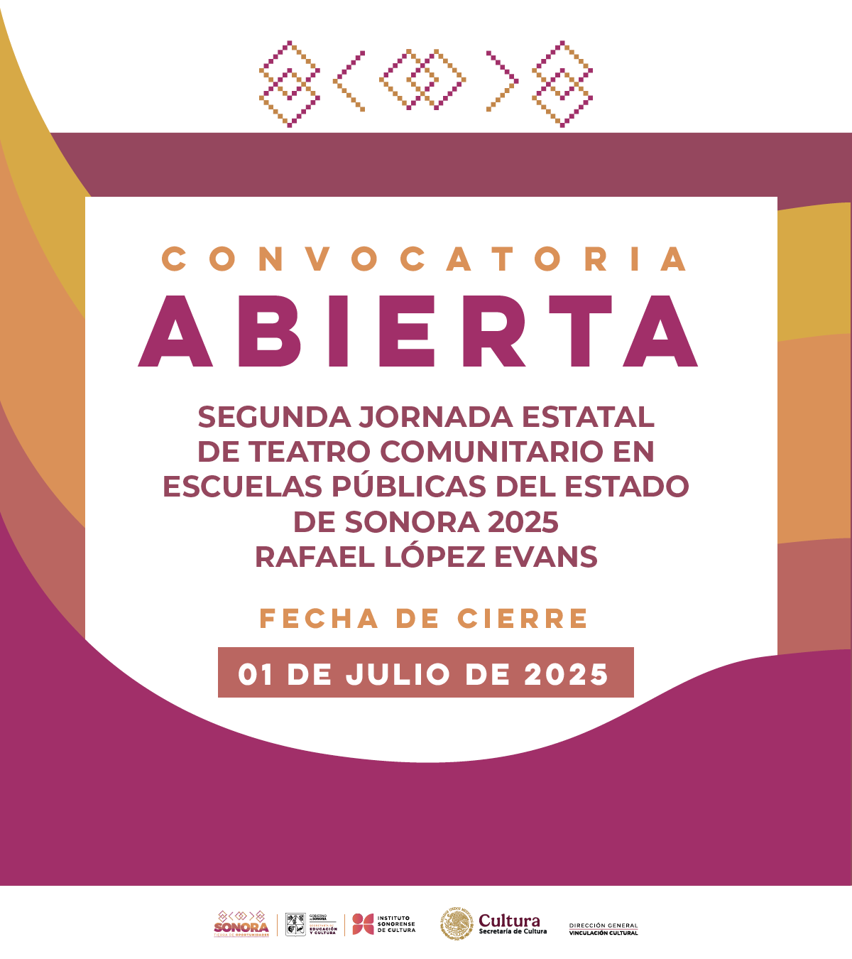 Bases para participar en la Segunda Jornada Estatal de Teatro Comunitario en Escuelas Públicas del Estado de Sonora 2025 Rafael López Evans